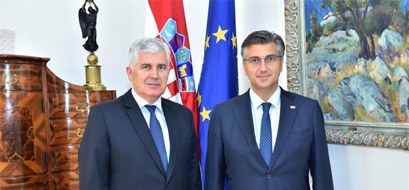 Plenković i Čović: Put prema EU i NATO-u je budućnost BiH 